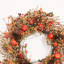 Couronne de 24 po avec rameaux artificiels rustiques et baies, pomme de pin, récolte d'automne, porte d'entrée, couronne, décoration de l'Action de grâce d'Halloween