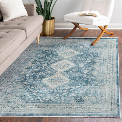 Alabama Navy Blue Area Rug