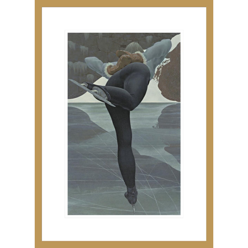 Skater par Alex Colville - estampe numérique encadrée, H 21,75 po x l 15,64 po