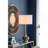 D15x29" Table Lamp With Glass Drum