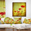 Coussin lombaire floral sur fond grunge