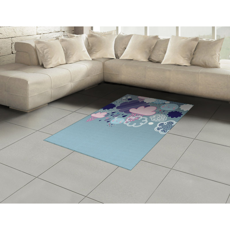 Tapis décoratif en fibre de polyester à haute densité, Rectangle— 4 pi x 5 pi 8 po