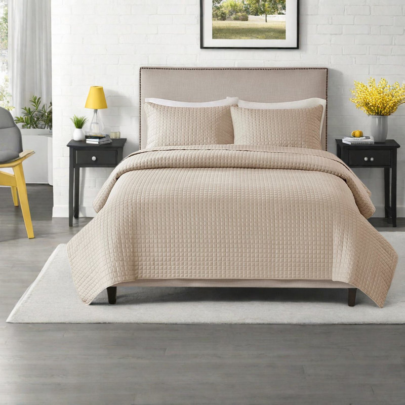 Ensembles de literie réversible doux, lit double en polyester grand confort moderne