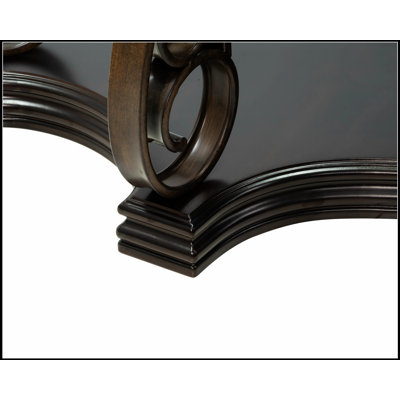 Sleek Glass Top Console Table with Faux Marble Shelf and Durable Powder Coated Metal Legs, Perfect for Modern Decor