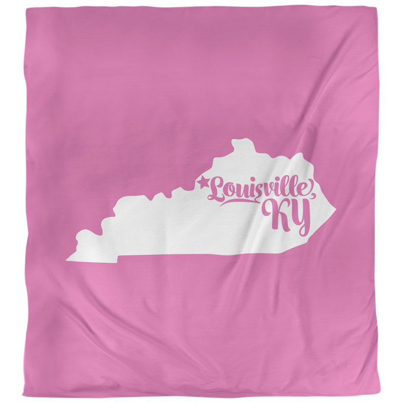 Housse de couette simple louisville Kentucky, Housse de couette pour très grand lit, Rose, Microfibre