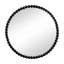 Miroir circulaire avec cadre perlé en métal