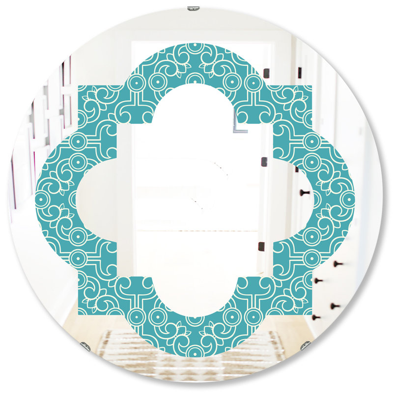 Miroir mural éclectique Quatrefoil, 31,5 po x 31,5 po