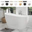 Baignoire de trempage autoportante en acrylique 54 po. X 28 po.-89293982