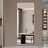 60X15inch Full Body Mirror For Living Room Bedroom Cloakroom Wall-Mounted Round-Angle Dressing Mirror  Aviation Grade Aluminum, Mirror