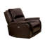 Fauteuil inclinable Gem Power, fauteuil inclinable zéro dégagement, cuir fleur brun espresso