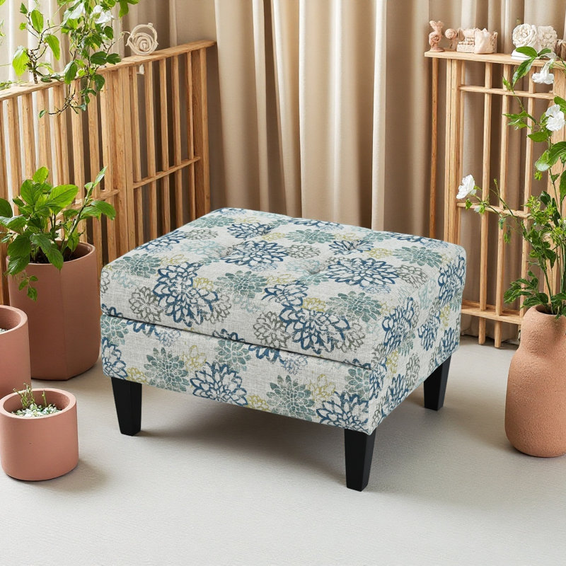 OTTOMAN DE RANGEMENT, Bleu