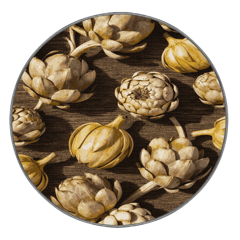  Tapis lavable Sunchoke, Rond 6 pi