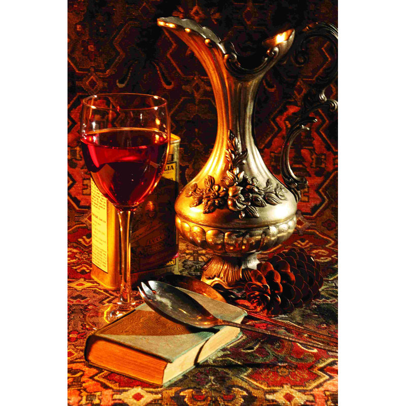 «Wine Set up 2», impression sur toile tendue, L 12 po x H 18 po