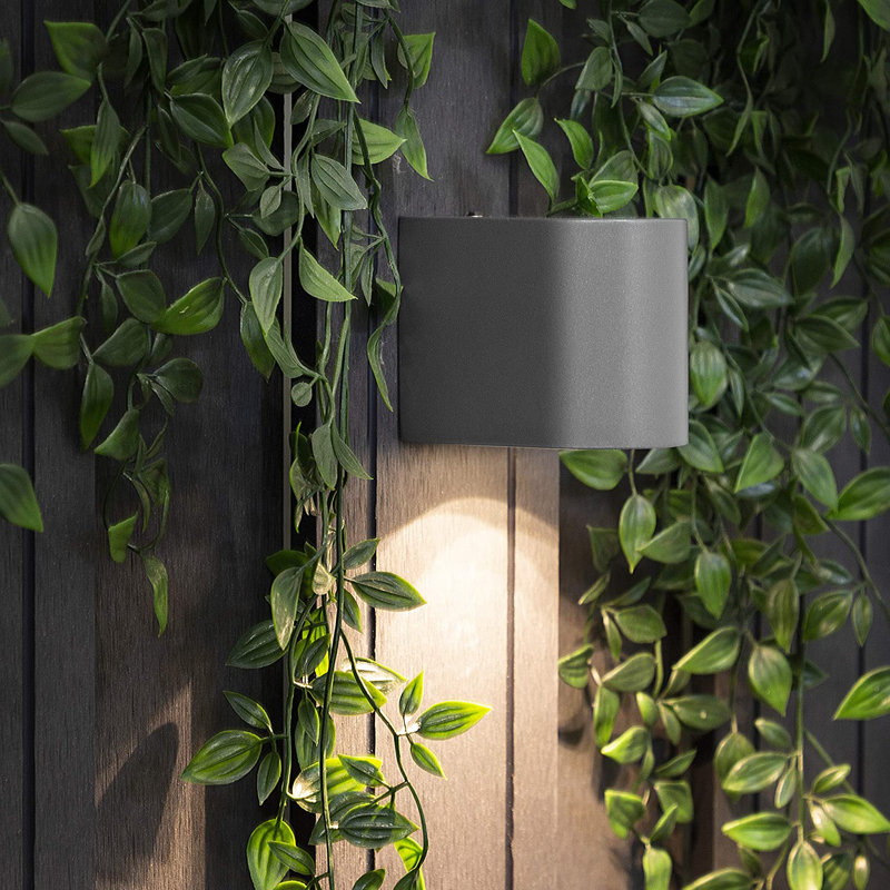 Hewie Black Outdoor Flush Mount