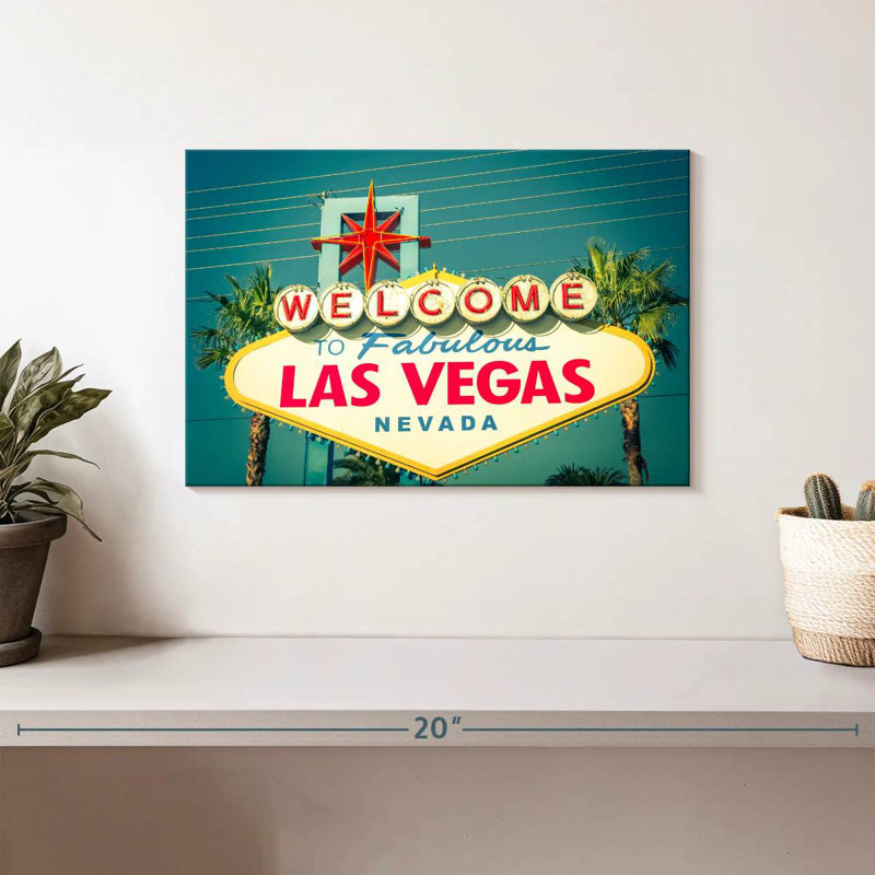 Panneau de bienvenue Vanna Las Vegas, H 8 po x l 12 po