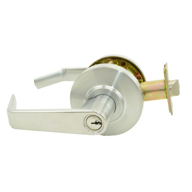 Classroom Grade 2 Regular Door Lever, Satin Chrome