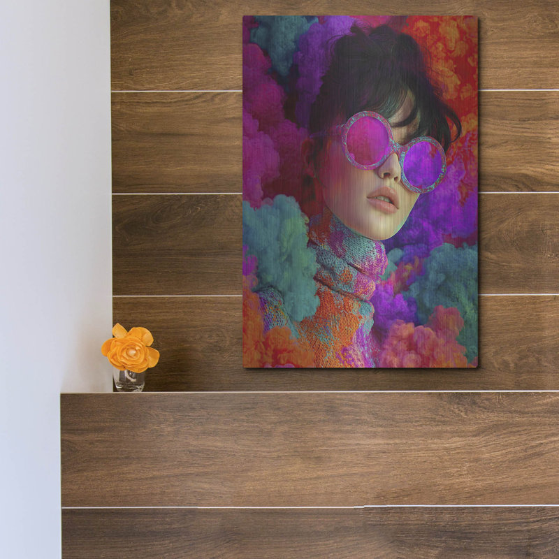  «Neon Pop 3» par Ann Klee, art mural en métal, 12 po x 16 po, H 16 po x l 12 po