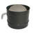 6 Inch Single Wall Interior Damper Section As Stove Top Adapter, Black