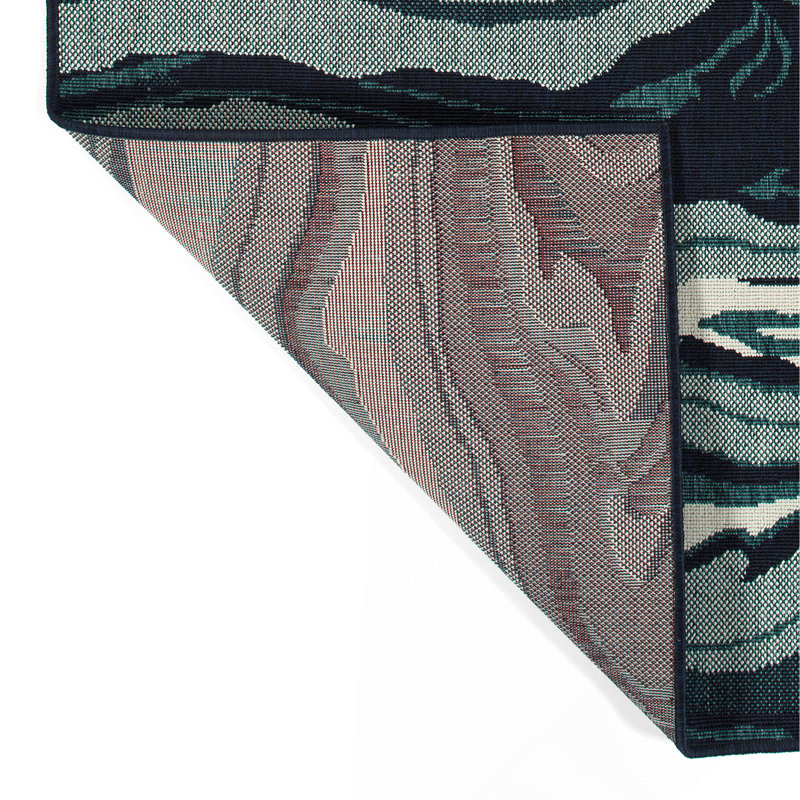 Tapis rectangulaire moderne, abstrait et texturé à poils coupés 5 pi 3 po, Rectangle 7 pi 6 po x 5 pi 3 po
