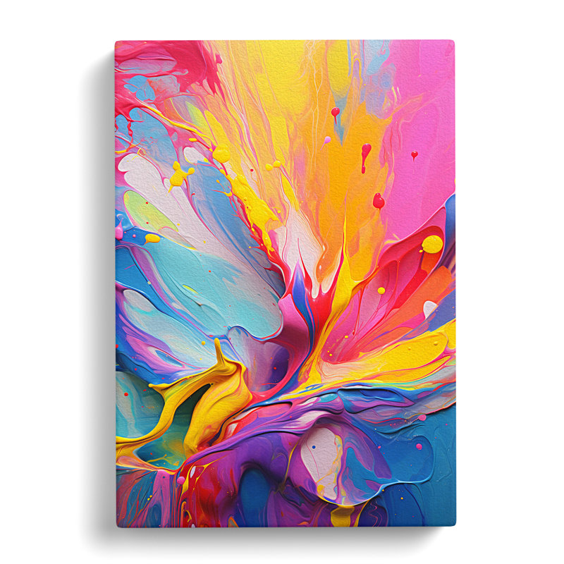 Rainbow Action No.2 - Wrapped Canvas Print, 60cm H x 40cm W x 3cm D