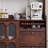 Walnut Solid Wood Sideboard-315555814