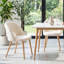 Ensemble de chaises de salle à manger ergonomiques avec velours doux