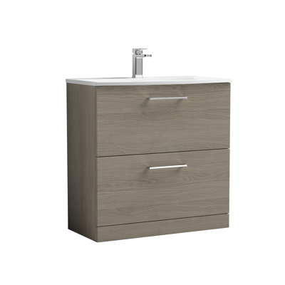 Arno 810mm Single Bathroom Vanity with Integrated Vitreous China Basin