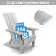 Chaise Adirondack pliante, chaise Adirondack de patio toutes saisons à dossier haut -64858597