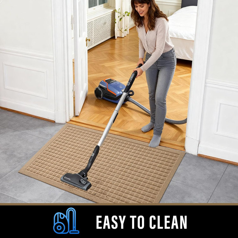 Tapis d'entrée antidérapant en polyester
