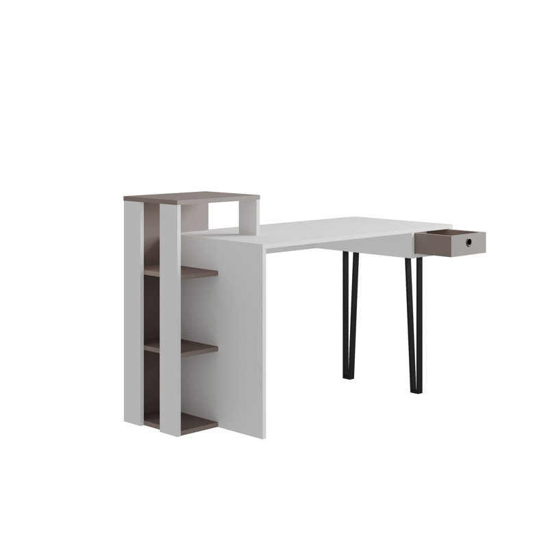 Bureau Charlo, Blanc / gris