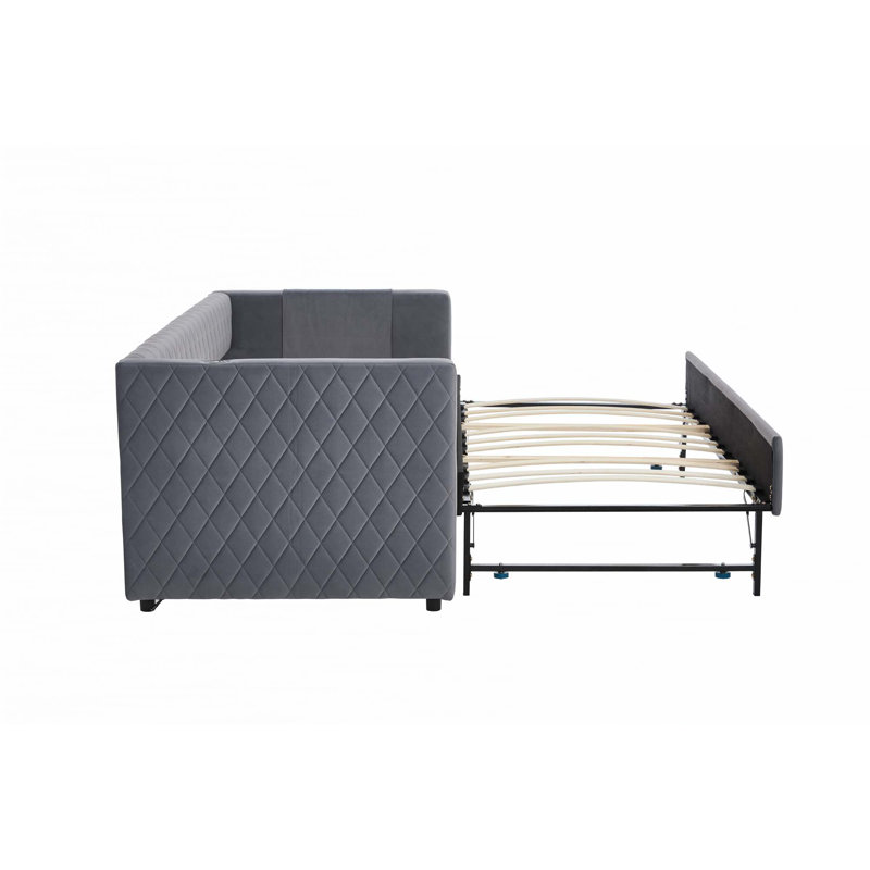Velvet Daybed, Gray