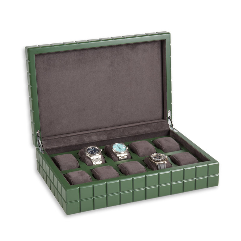 Boîtier de montre Cube Design Ten, Vert