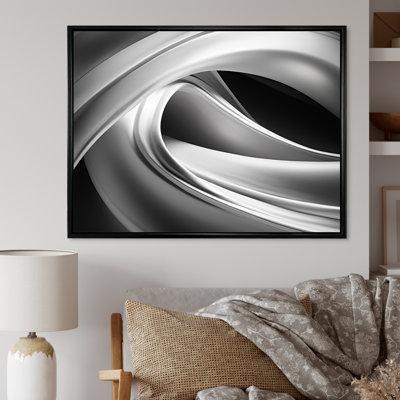 Silver Speed fractal wave II - Abstract  Fractal Wall Art
