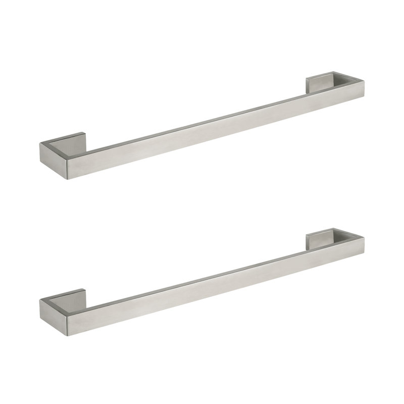 Porte-serviettes mural 24 po - 2 PAQUETS, Nickel brossé