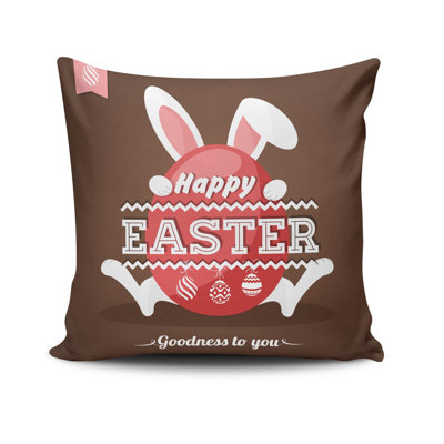 Decorative Cushion Cover, 17 x 17 Inches, 50% Cotton / 50% Polyester | Machine Washable at 104°F, Ironable, Concealed Zip Closure | Perfect for Living Room, Bedroom, and Stylish Home Décor