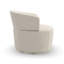 Fauteuil demi-tonneau pivotant rembourré Olympia