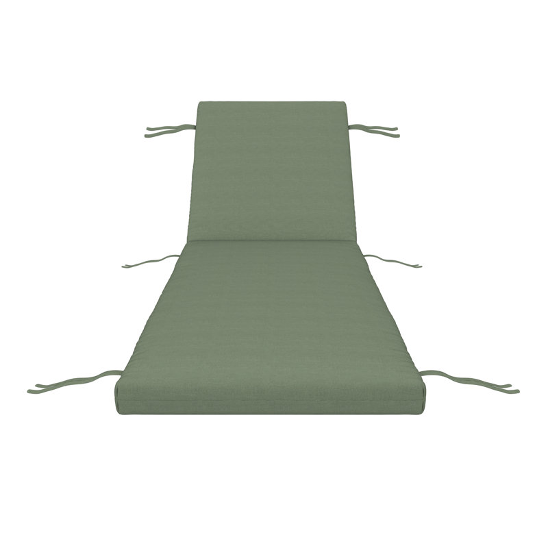 Coussin de chaise longue d'extérieur Lani Sunbrella®, L 24 po x P 73 po, Sunbrella Bliss Aloe