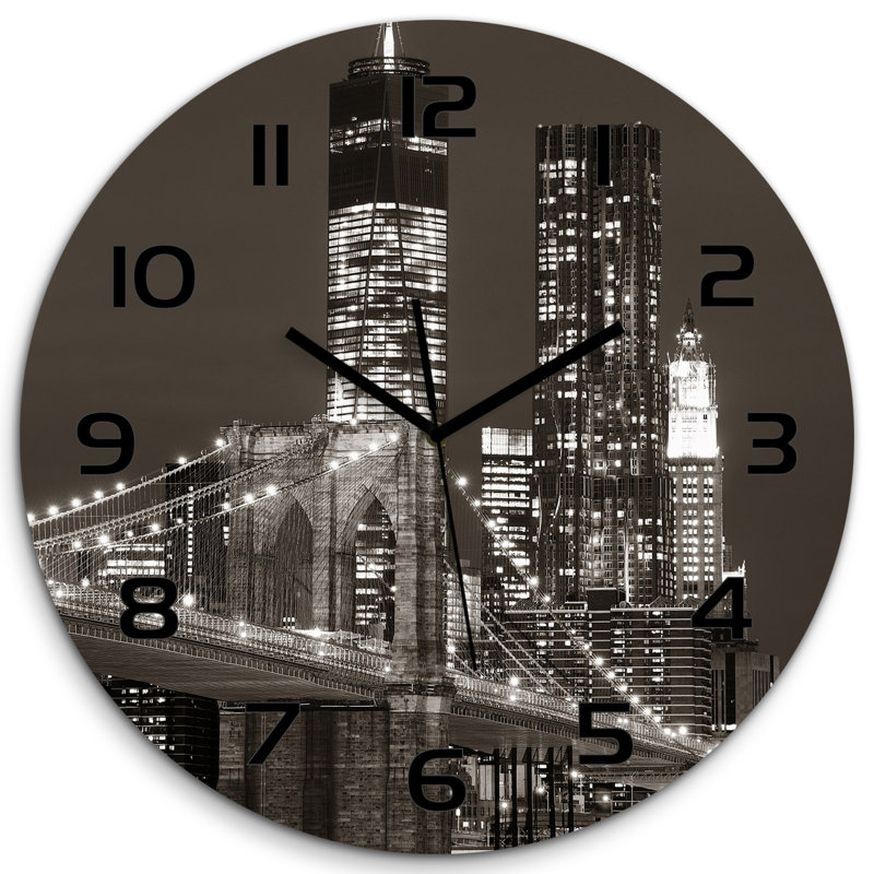 Jessiyah Glass Wall Clock