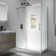 Julien 48'' W 76'' H Frameless Rectangle Reversible Shower Enclosure