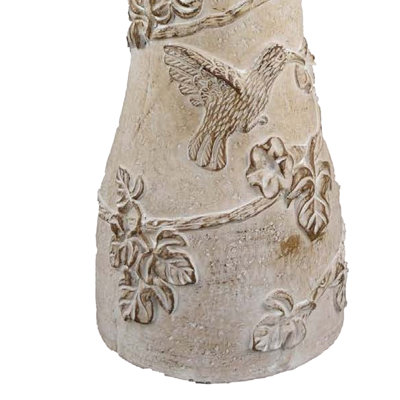 Menon Bird Bath Feeder, Decorative Designs Terracotta, 20 Inch