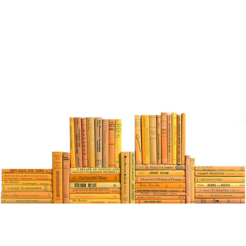 Midcentury Decorative Books - Vintage Book Wall, Denim, 50