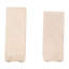 Elegant Travertine Stone Triangle Bookends, Tan Color, Perfect for Home Decor and Organization, Set
