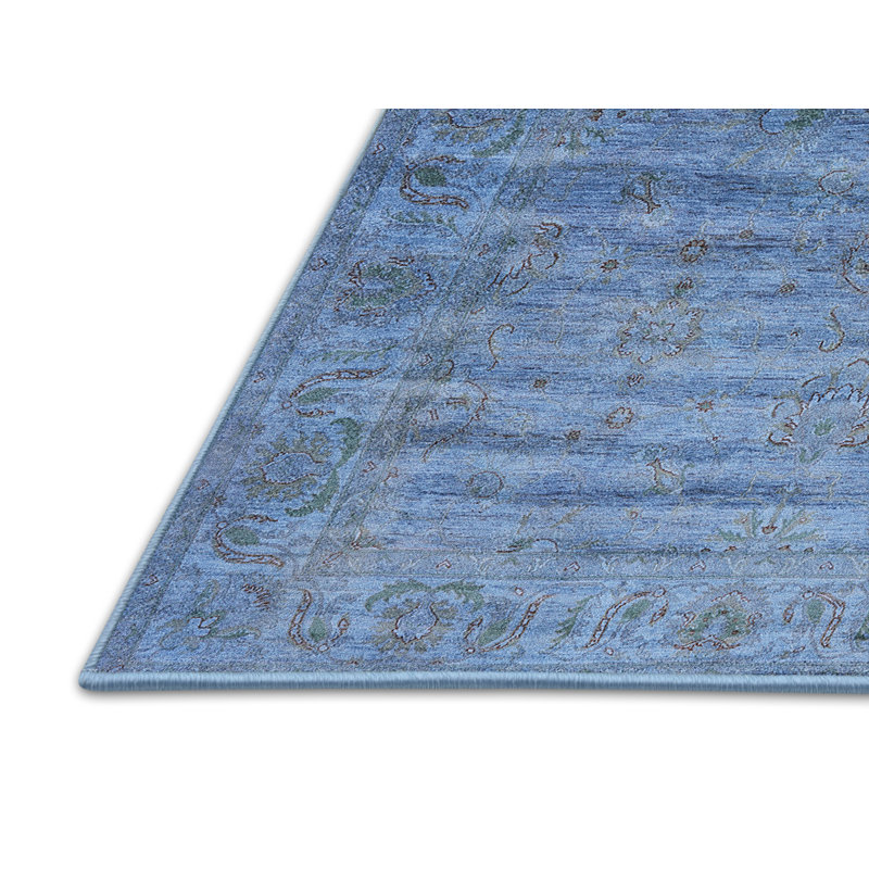 Tapis oriental bleu Lanoue, Rectangle 8 pi x 12 pi