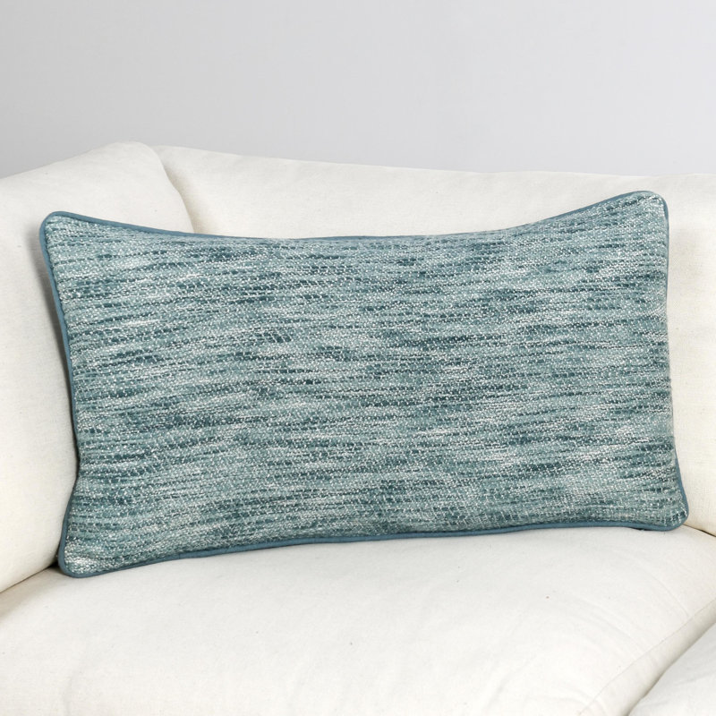 Sharma Pillow Cover & Insert, Rectangular, Blue/Teal
