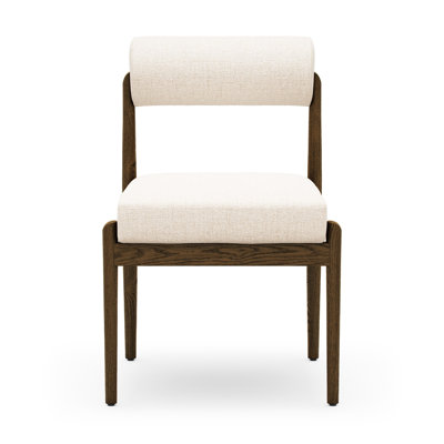 Nonie Genuine Leather Oak Dining Chair