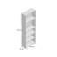 180.8cm H x 62.9cm W Standard Bookcase-22715516