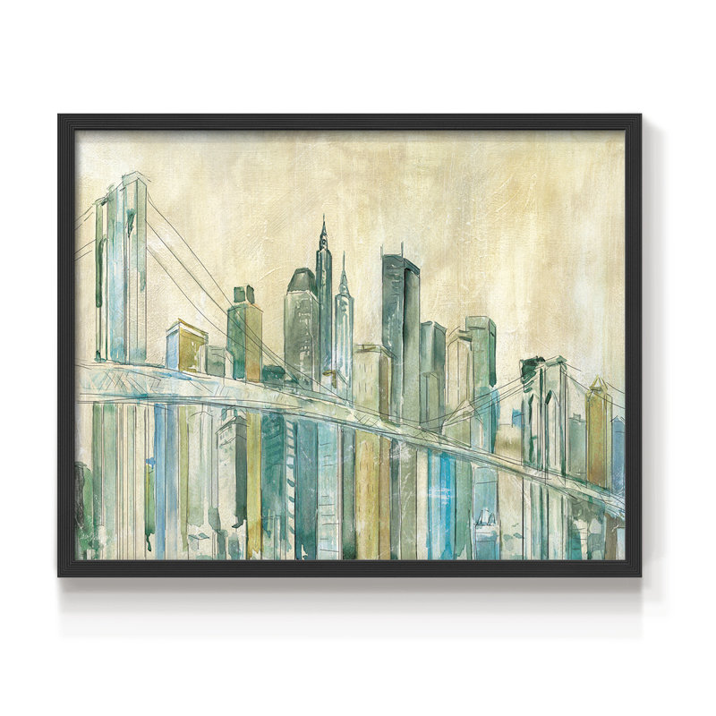 New York City - Impression encadrée - Restickable, H 16 po x l 20 po, Noir, noir, noir, noir