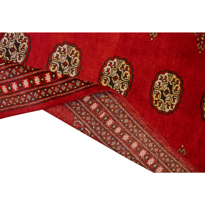 High-Quality Hand-Knotted Red Area Rug