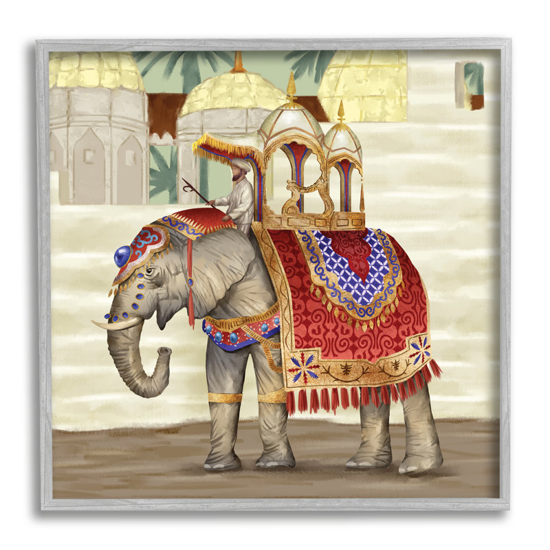«Elephant Parade Eastern», impression sur toile, Estampe numérique Farmhouse, H 24 po x l 24 po x P 1,5 po