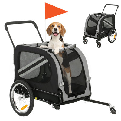 Foldable Pet Bike Trailer